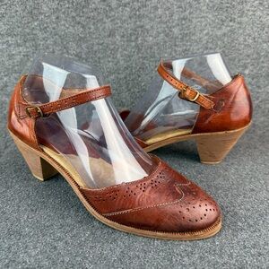 Vintage Made in Brazil Brown Leather Sandals Women’s Size 8B